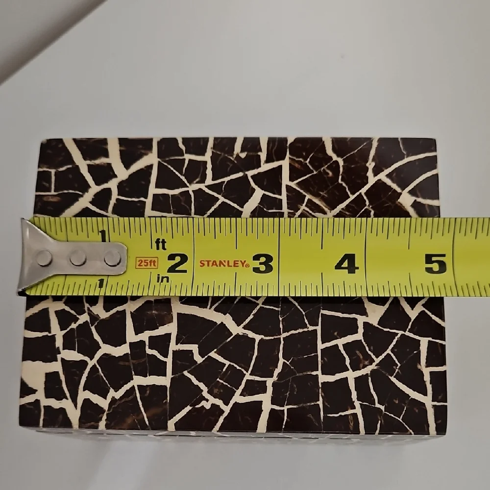 Mosaic Patterned Wooden Trinket/Storage Box